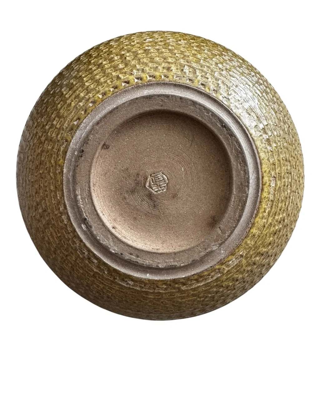 VTG Otagiri Mercantile Company pottery / bud vase, Dijon mustard yellow, 1960’s